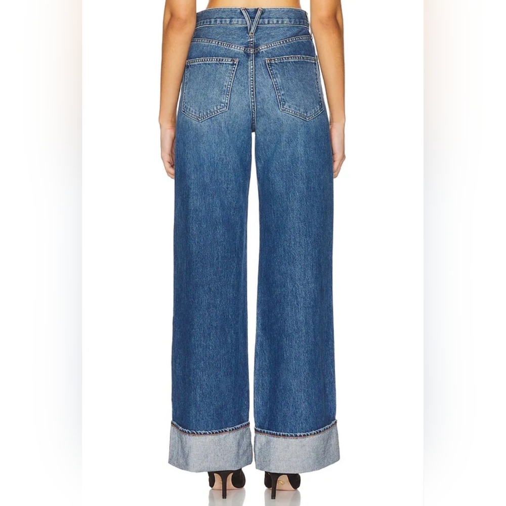 VERONICA BEARD New TAYLOR High Rise Wide Legs Blue Jeans In Rebel Stone Size 29 - Picture 4 of 15
